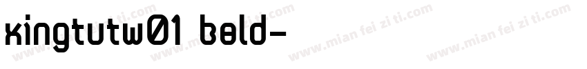 kingtutw01 bold字体转换